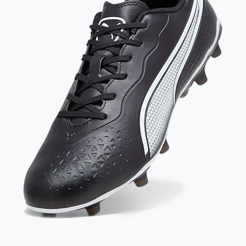 Férfi futballcipő PUMA King Match FG/AG puma fekete/puma fehér 13