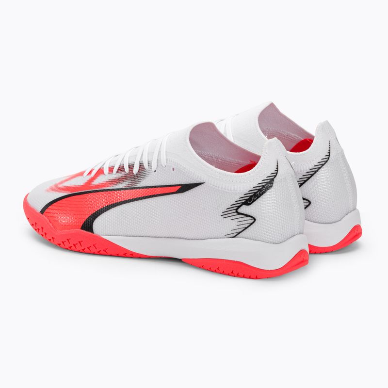 Férfi PUMA Ultra Match IT futballcipő puma fehér/puma fekete/tüzes orchidea 3