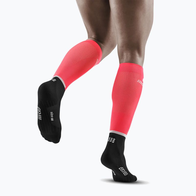 Férfi kompressziós futó zoknimęskie CEP Tall 4.0 pink/black 5