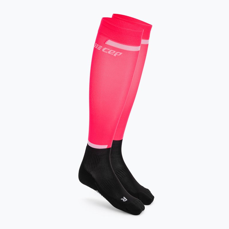 Férfi kompressziós futó zoknimęskie CEP Tall 4.0 pink/black