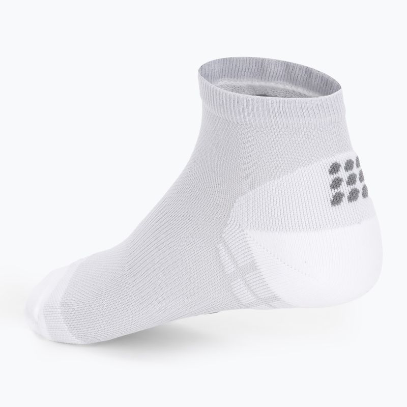 Férfi kompressziós futó zoknimęskie CEP Ultralight Low Cut carbon white 3