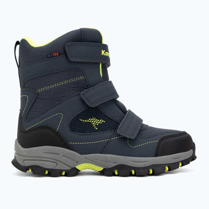 KangaROOS K-Robi KTX gyermek hócsizma sötétnavy/lime 2