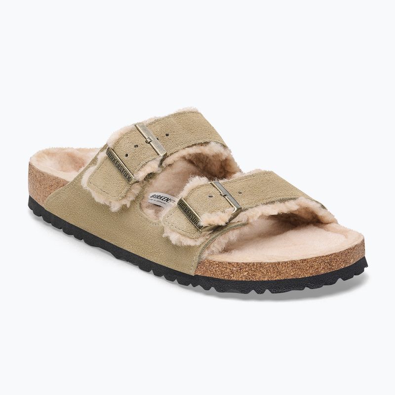 BIRKENSTOCK Arizona Shearling SL Regular taupe flip-flopok 8