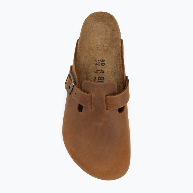 BIRKENSTOCK Boston LEOI Regular konyak színű flip-flopok 5