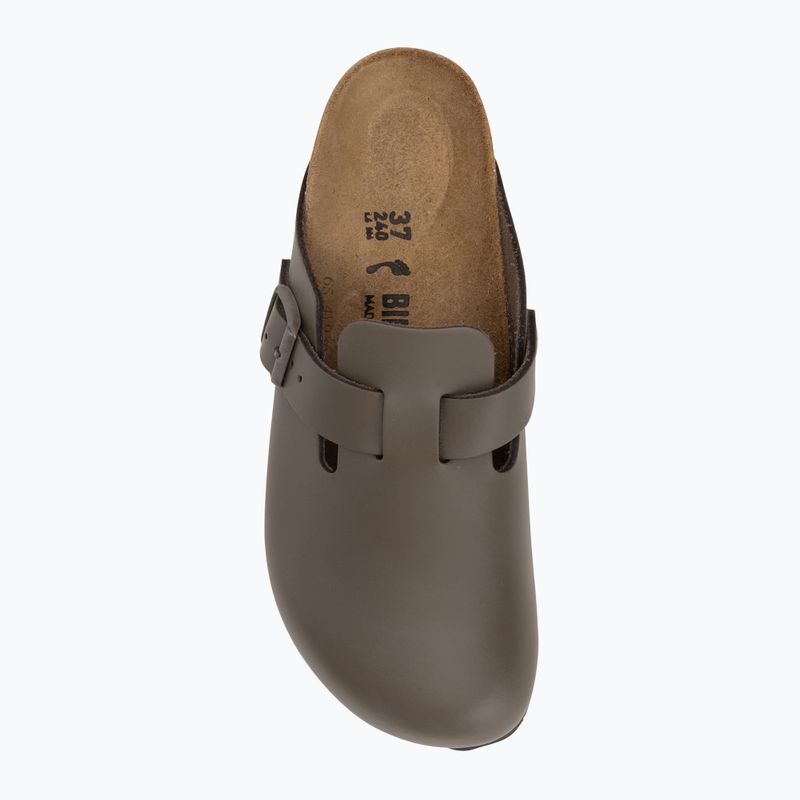 BIRKENSTOCK flip-flop Boston NL Narrow sima bőr beton szürke 5
