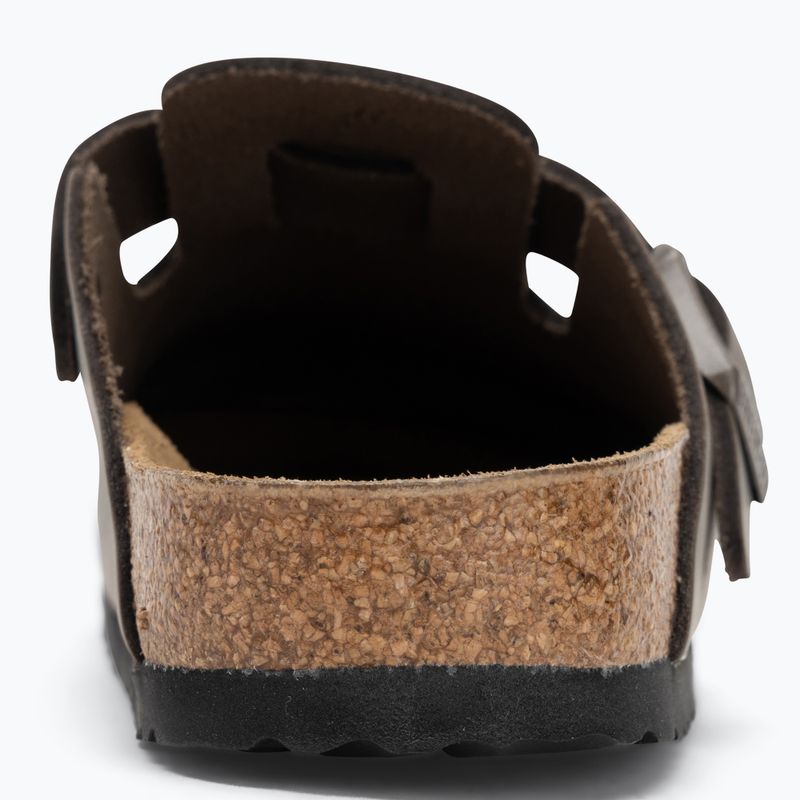 BIRKENSTOCK flip-flop Boston NL Narrow sima bőr beton szürke 6