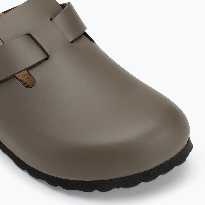 BIRKENSTOCK flip-flop Boston NL Narrow sima bőr beton szürke 7