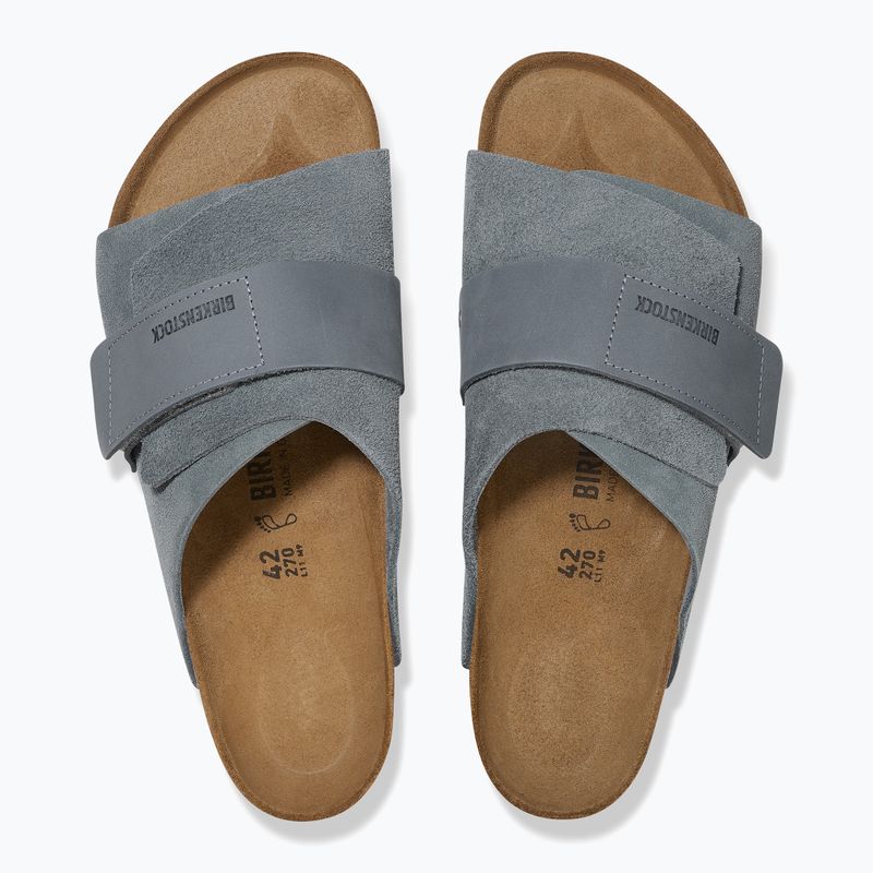 BIRKENSTOCK Kyoto LENB/LEVE keskeny flip-flop bazalt szürke 3