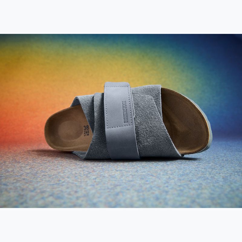 BIRKENSTOCK Kyoto LENB/LEVE keskeny flip-flop bazalt szürke 6