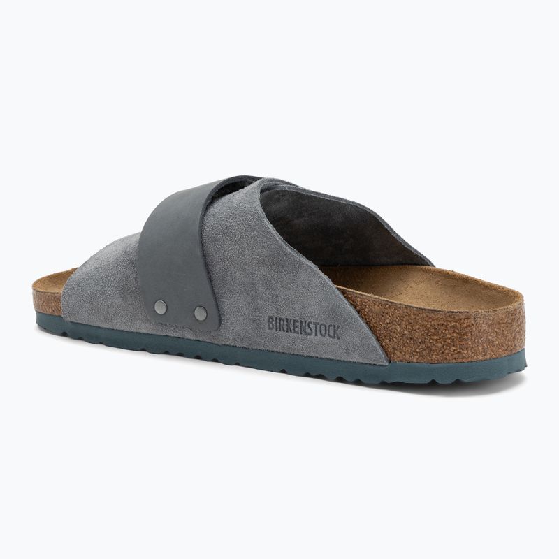 BIRKENSTOCK Kyoto LENB/LEVE keskeny flip-flop bazalt szürke 3