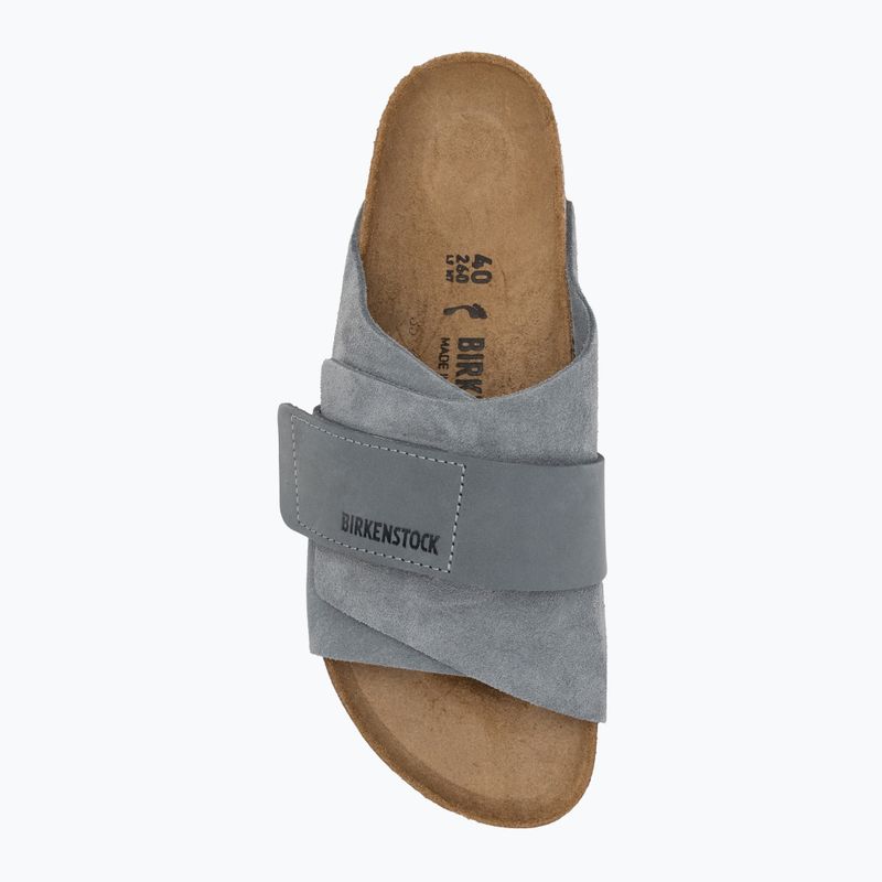 BIRKENSTOCK Kyoto LENB/LEVE keskeny flip-flop bazalt szürke 5