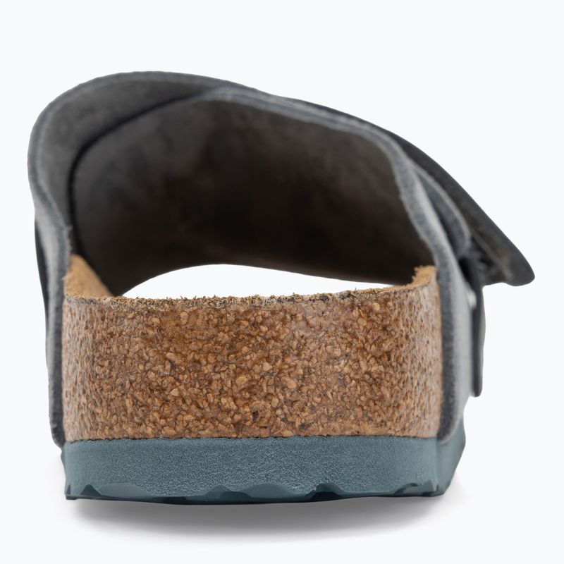 BIRKENSTOCK Kyoto LENB/LEVE keskeny flip-flop bazalt szürke 6
