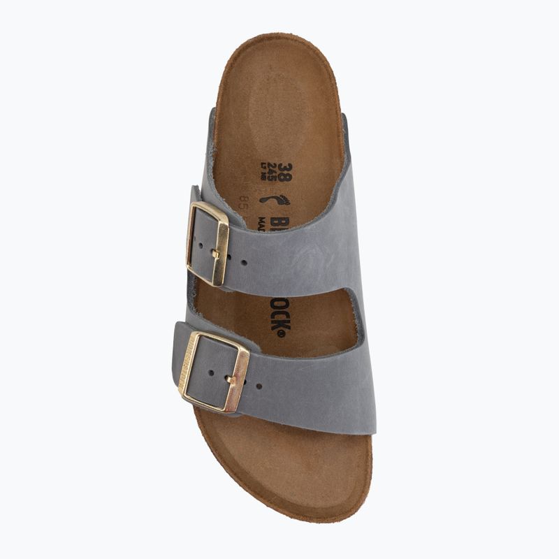 Női papucsok BIRKENSTOCK Arizona LEOI Narrow basalt gray 5