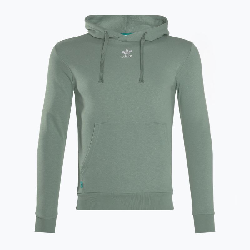 Férfi adidas Essentials + Kenderrel készült pulóver ezüst zöld