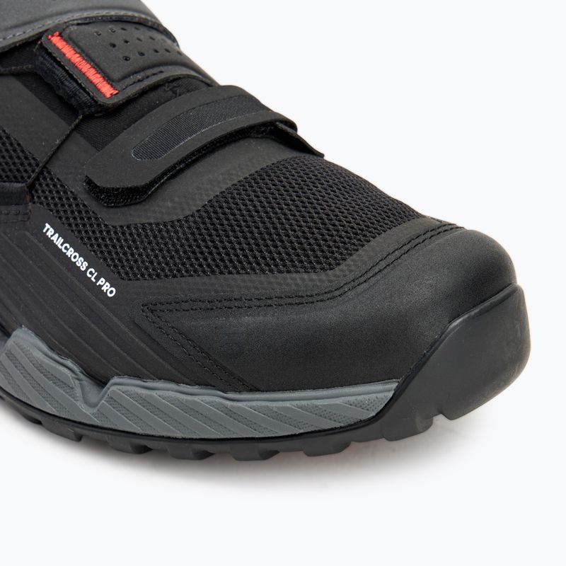 Kerékpáros cipő MTB férfi adidas FIVE TEN Trailcross Pro Clip-In grey five / core black / red 7