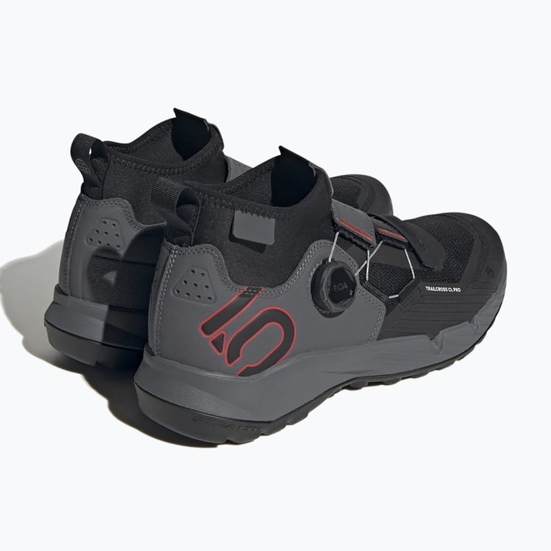 Kerékpáros cipő MTB férfi adidas FIVE TEN Trailcross Pro Clip-In grey five / core black / red 4