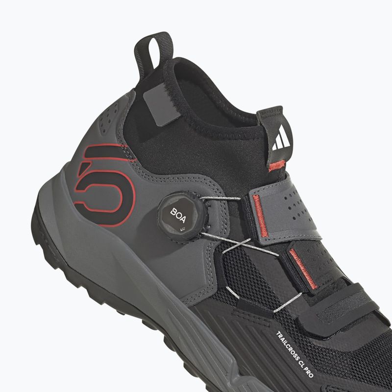 Kerékpáros cipő MTB férfi adidas FIVE TEN Trailcross Pro Clip-In grey five / core black / red 6