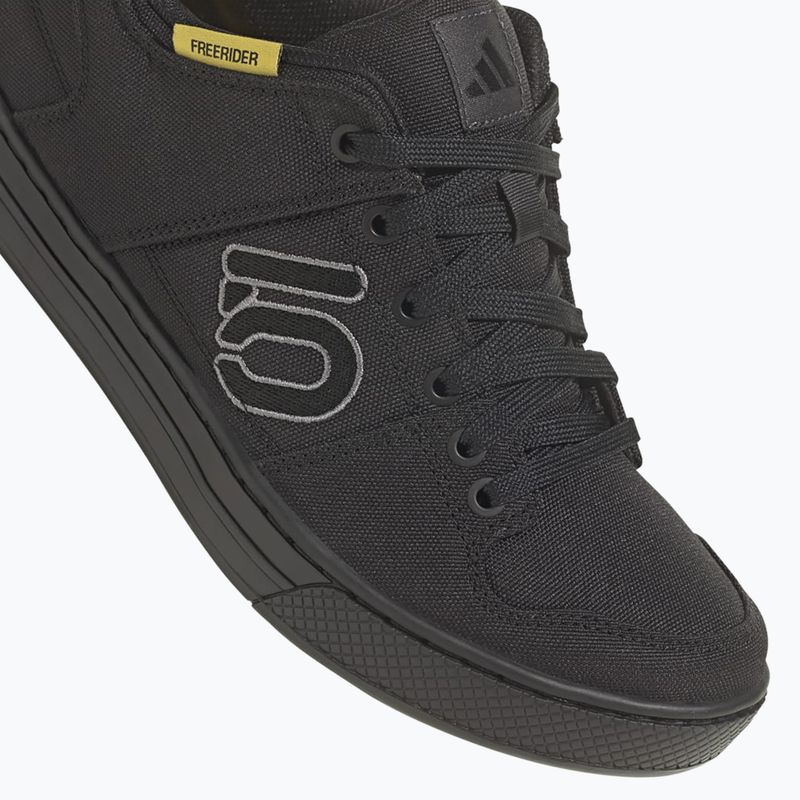 Férfi platform kerékpáros cipő adidas FIVE TEN Freerider Canvas core black/dgh solid grey/grey five 12