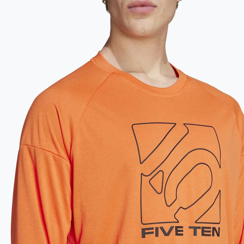 Kerékpáros póló adidas FIVE TEN Long Sleeve Jersey semi impact orange 5