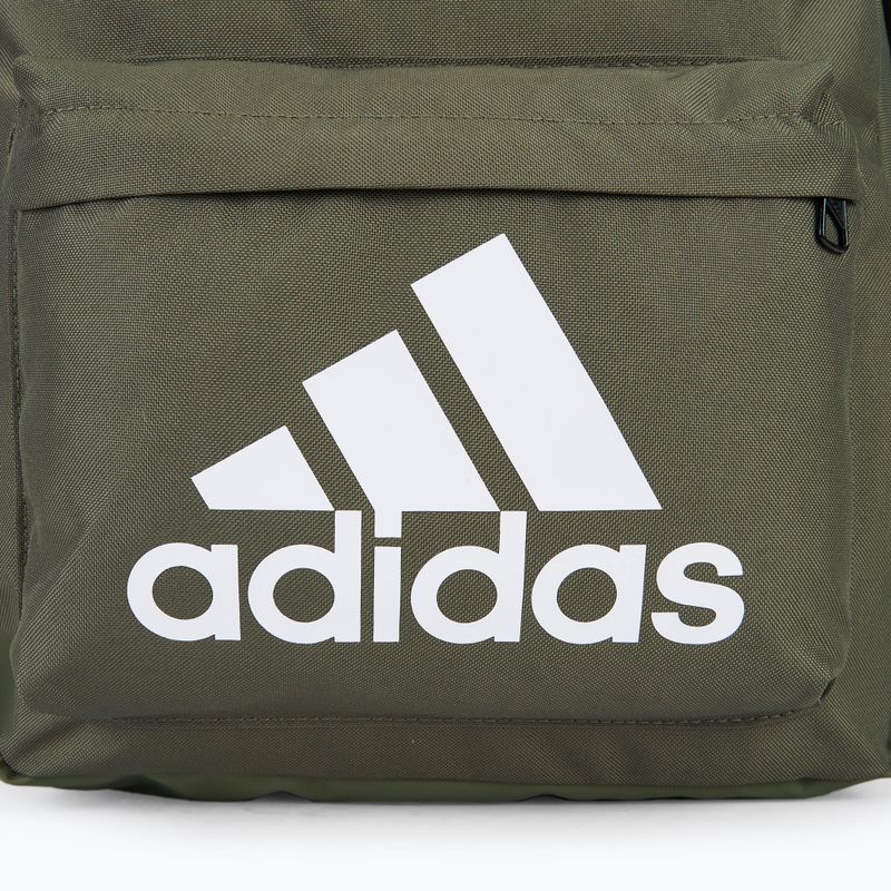 adidas Classic Badge Of Sport hátizsák 27.5 l olívazöld/fehér 4