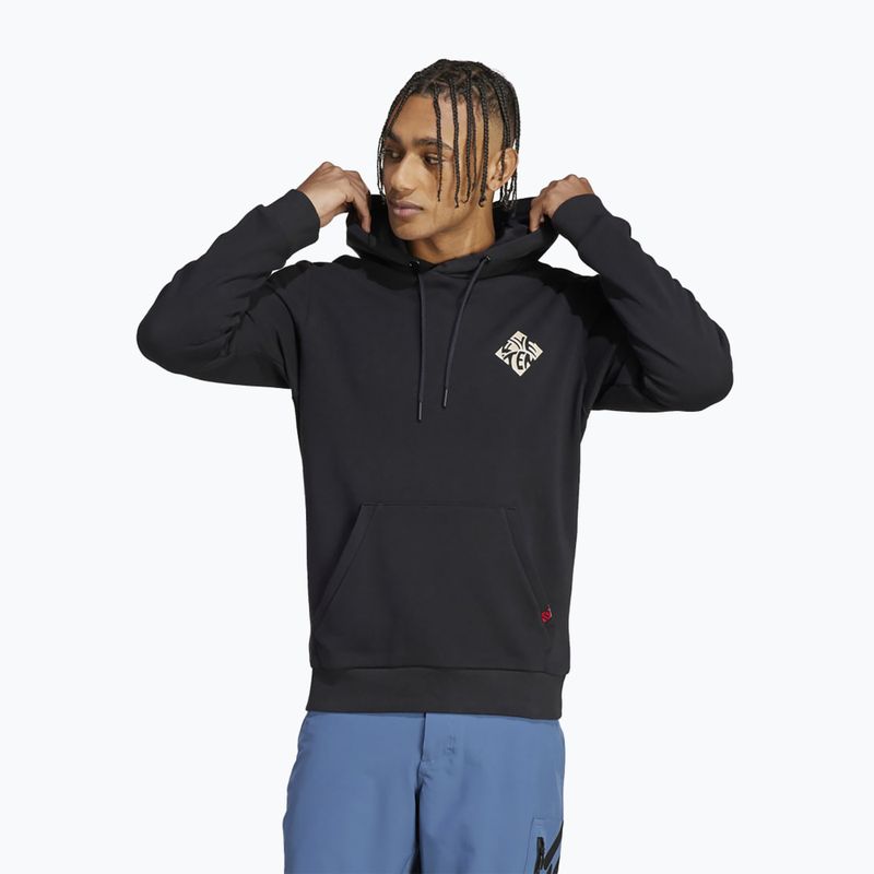 Férfi kerékpáros pulóver adidas FIVE TEN Graphic Hoodie black / savannah