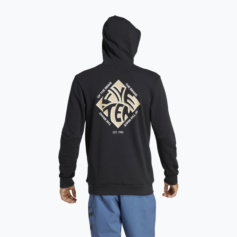 Férfi kerékpáros pulóver adidas FIVE TEN Graphic Hoodie black / savannah 2