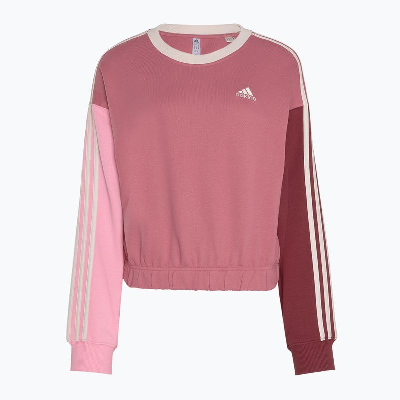 Női adidas Essentials 3-Stripes Crop pink strata/shadow red/bliss pink/wonder quartz melegítőfelső