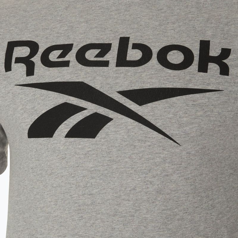 Férfi Reebok póló Reebok Identity Big Logo Tee közepes szürke szürkésbarna pepita 3