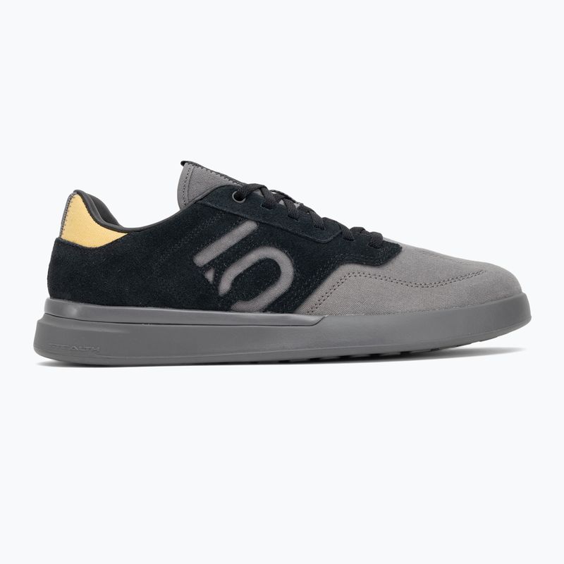 Férfi adidas FIVE TEN Sleuth fekete/szén/szén/szürke platform kerékpáros cipő 2