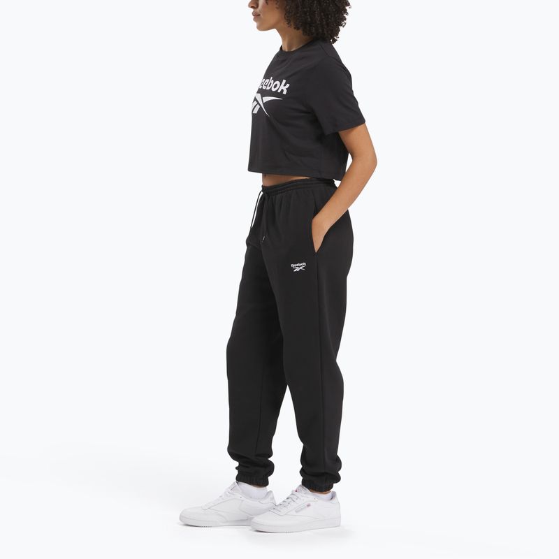 Női Reebok Identity Big Logo Big Logo Crop Tee fekete 2