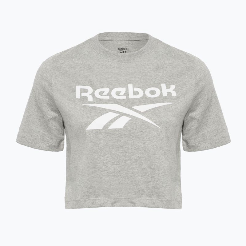 Női Reebok Identity Big Logo Crop Tee középszürke szürke sáska