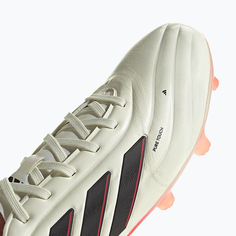 Férfi adidas Copa Pure II Pro FG futballcipő elefántcsont/magfekete/szoláris piros 8