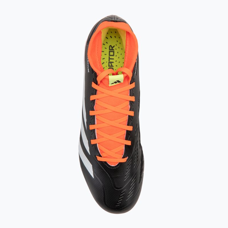 Férfi adidas Predator 24 League FG core black/felhőfehér/szolárpiros futballcipő 5