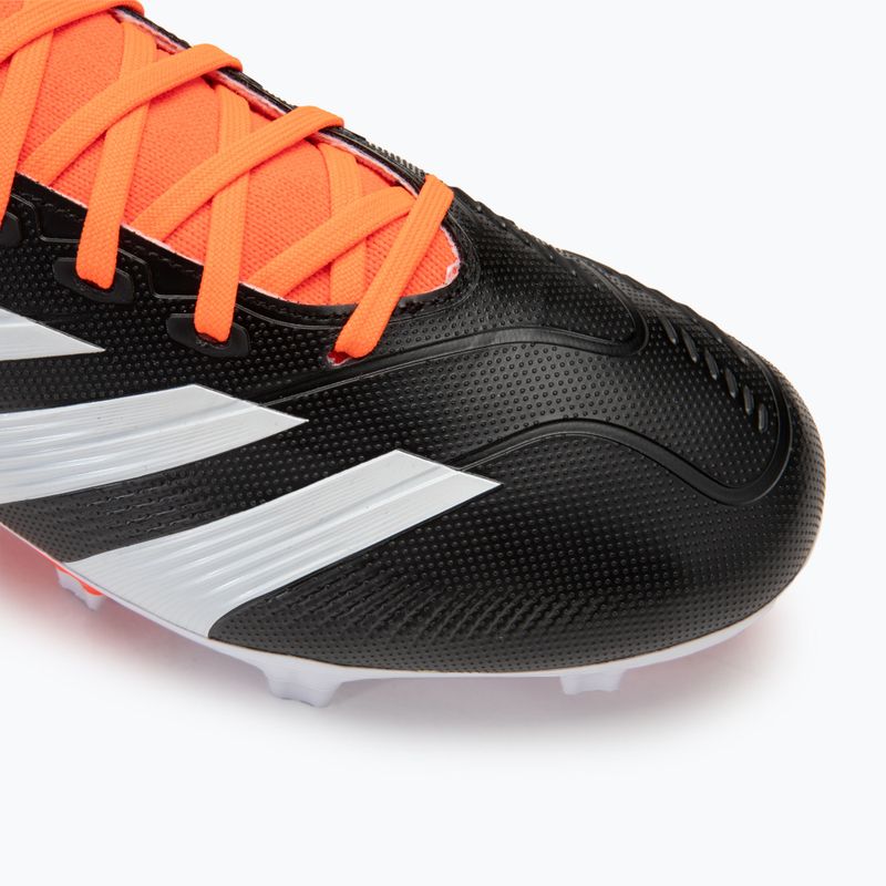 Férfi adidas Predator 24 League FG core black/felhőfehér/szolárpiros futballcipő 7