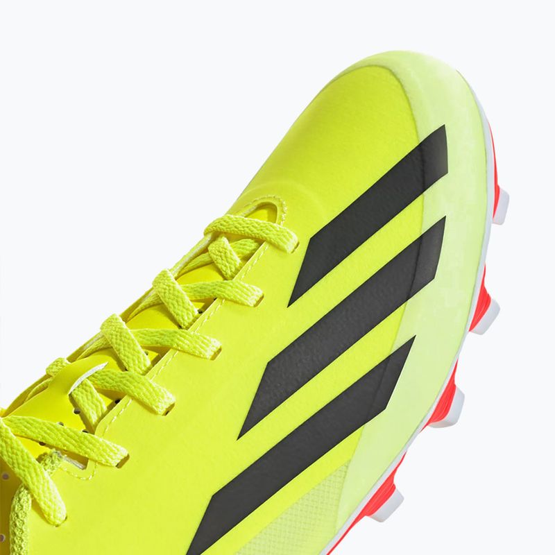 Férfi adidas X Crazyfast Club FxG csapat futballcipő napsárga/magfekete/felhőfehér 8