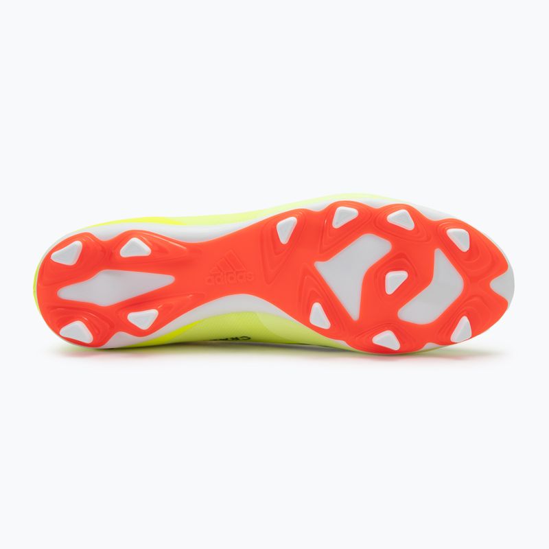 Férfi adidas X Crazyfast Club FxG csapat futballcipő napsárga/magfekete/felhőfehér 4