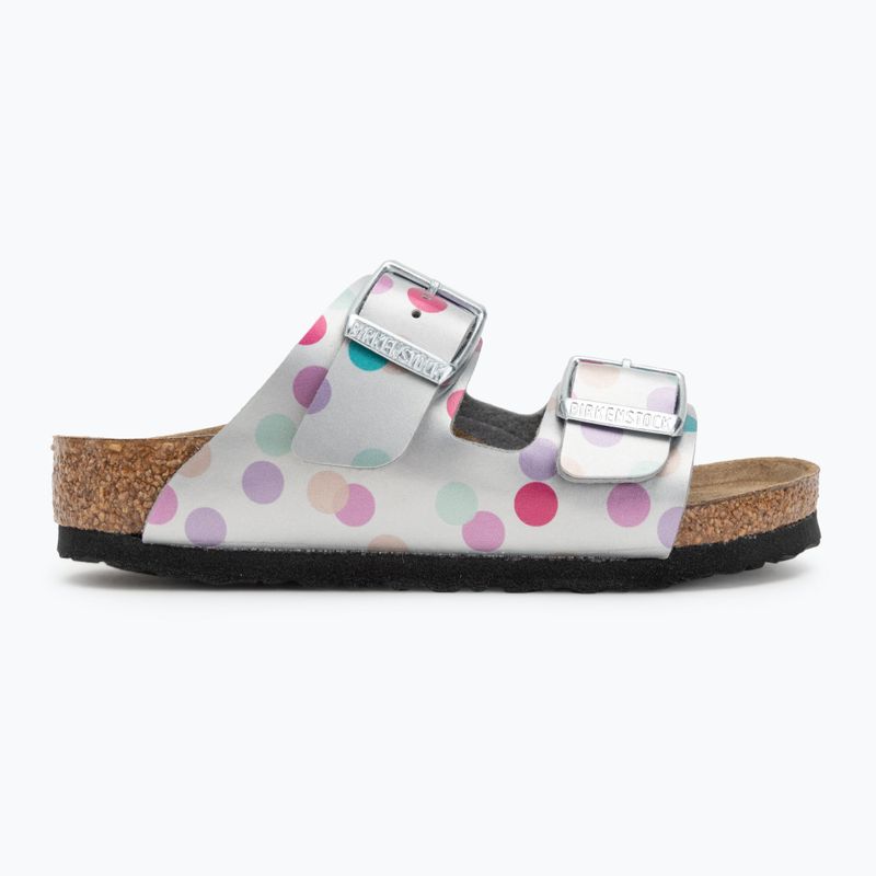 BIRKENSTOCK gyerek flip-flop Arizona BF Narrow elektromos metál pöttyös ezüst 2