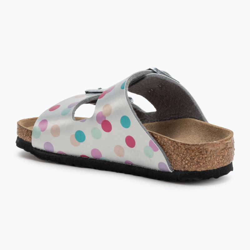 BIRKENSTOCK gyerek flip-flop Arizona BF Narrow elektromos metál pöttyös ezüst 3