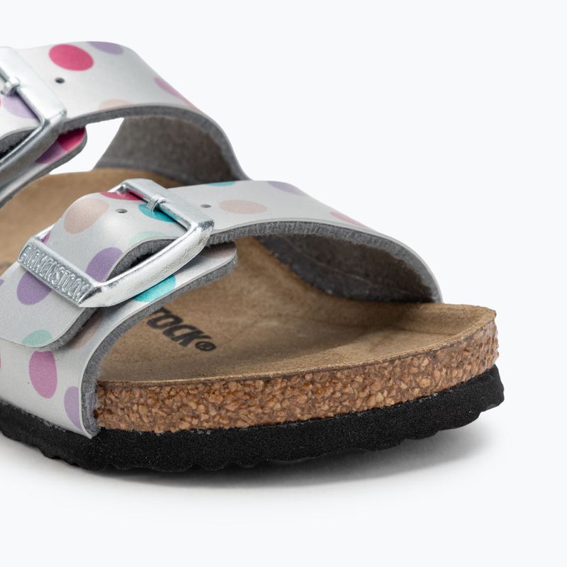 BIRKENSTOCK gyerek flip-flop Arizona BF Narrow elektromos metál pöttyös ezüst 7