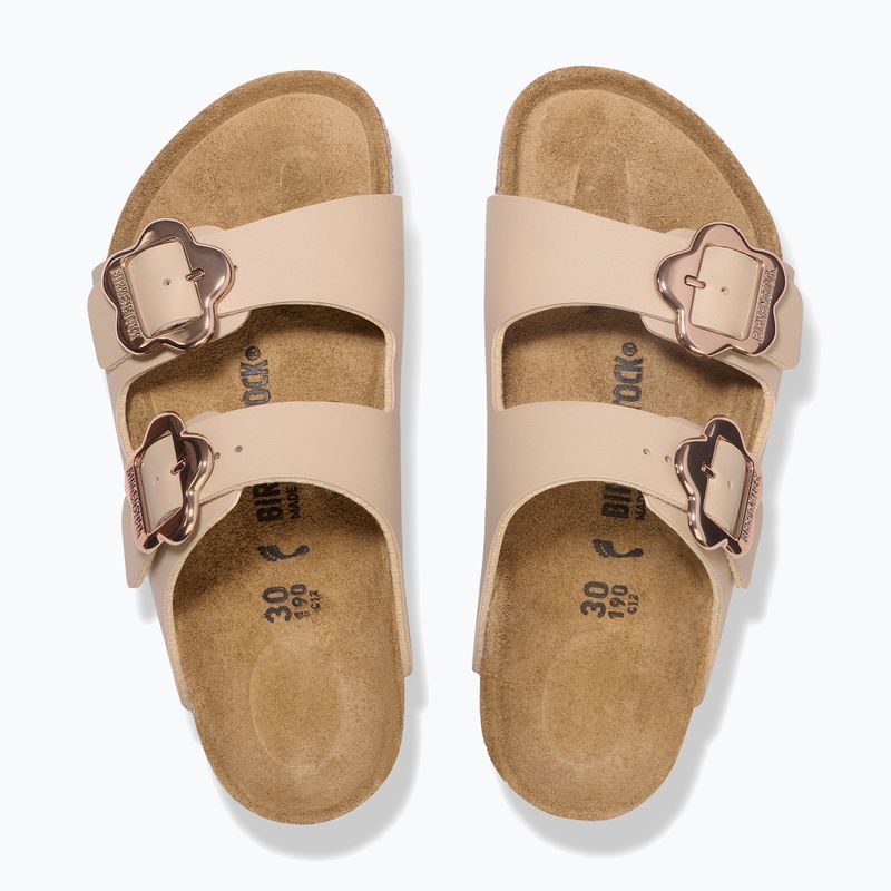 Gyerek papucsok BIRKENSTOCK Arizona Flowers Kids Birko-Flor sandcastle 3