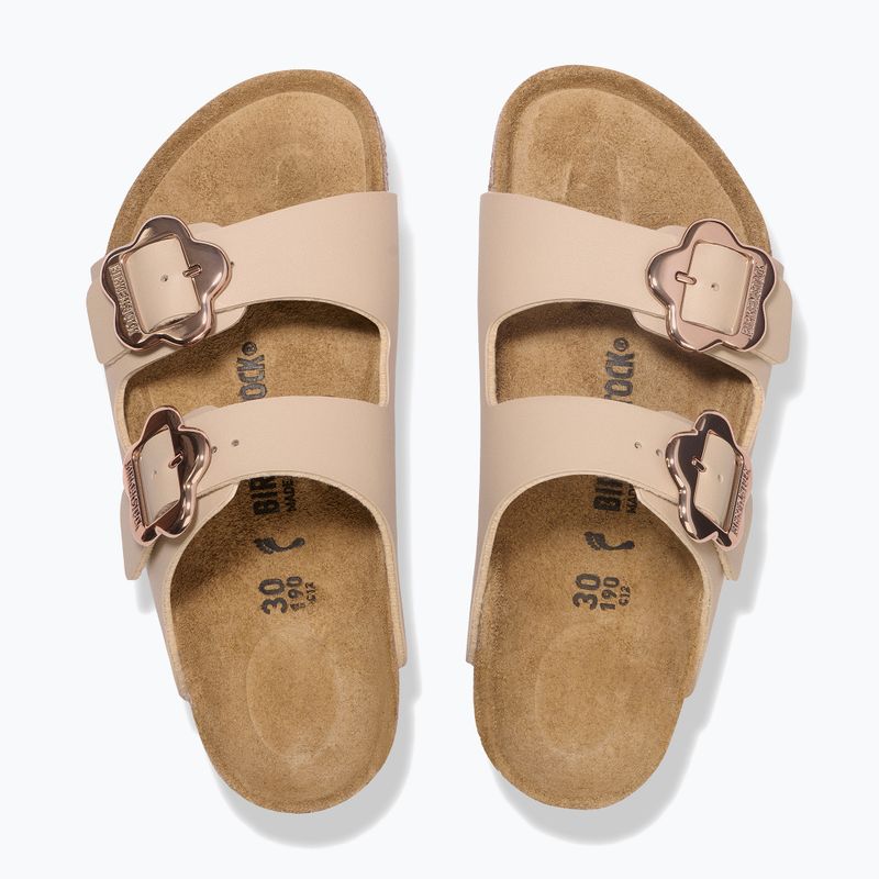 Gyerek papucsok BIRKENSTOCK Arizona Flowers Kids Birko-Flor sandcastle 3