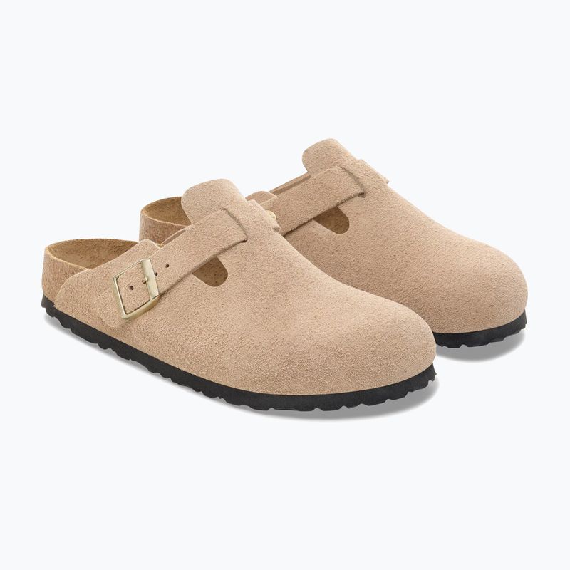 Papucsok BIRKENSTOCK Boston Suede Leather sandcastle 3