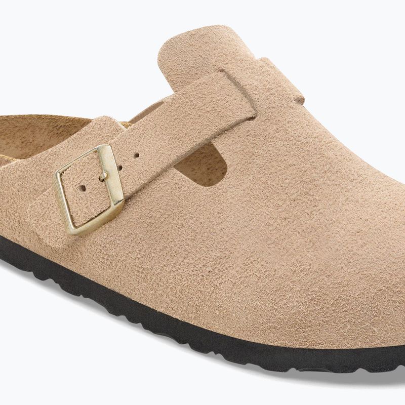 Papucsok BIRKENSTOCK Boston Suede Leather sandcastle 6