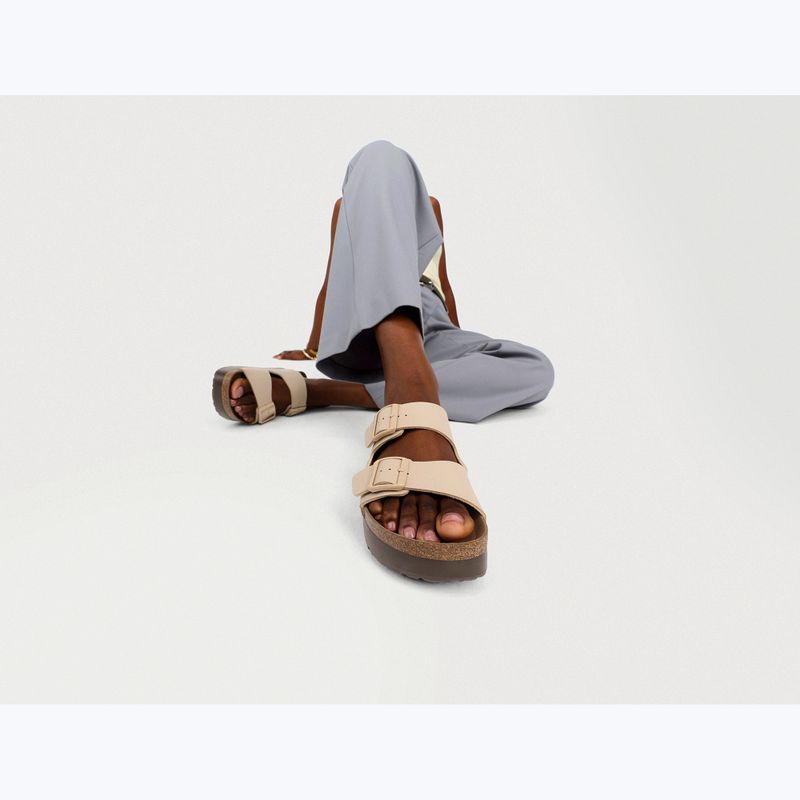 Papucsok BIRKENSTOCK Arizona Flex Platform Birko-Flor sandcastle 7