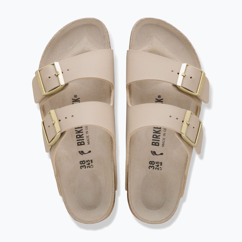 Női papucsok BIRKENSTOCK Arizona Birko-Flor triples sandcastle/oyster 3
