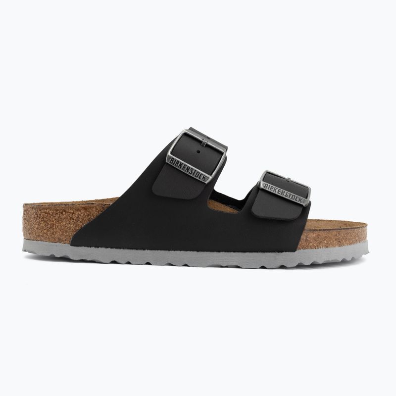 Papucsok BIRKENSTOCK Arizona Birko-Flor black/light gray 2