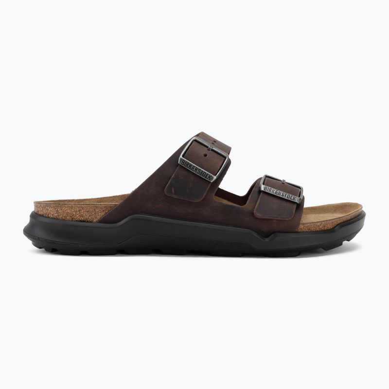 Férfi papucsok BIRKENSTOCK Arizona Crosstown Oiled Leather Regular habana/black 2