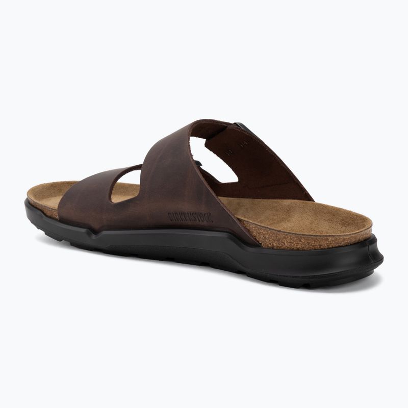 Férfi papucsok BIRKENSTOCK Arizona Crosstown Oiled Leather Regular habana/black 3