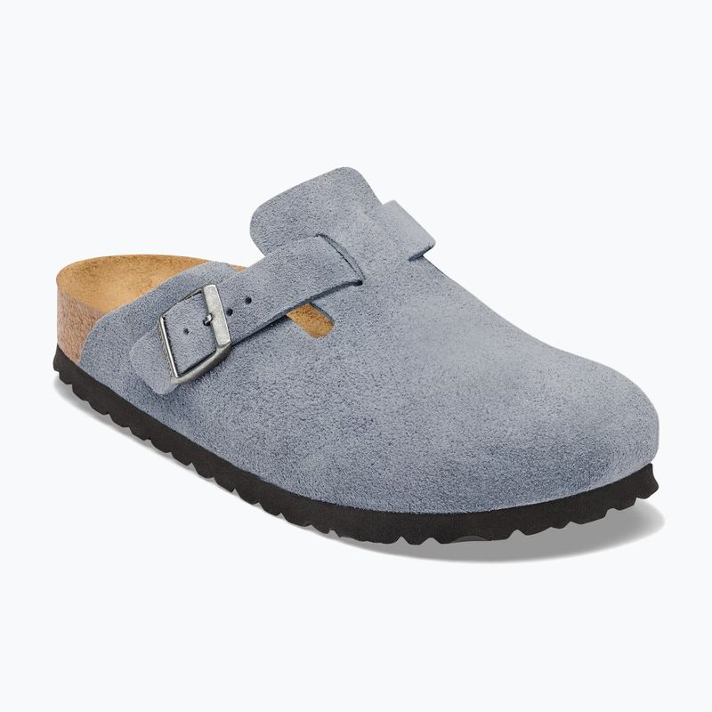 Papucsok BIRKENSTOCK Boston Suede Leather stone blue