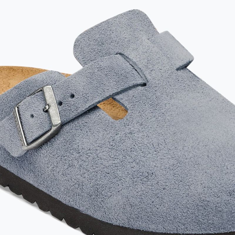 Papucsok BIRKENSTOCK Boston Suede Leather stone blue 6